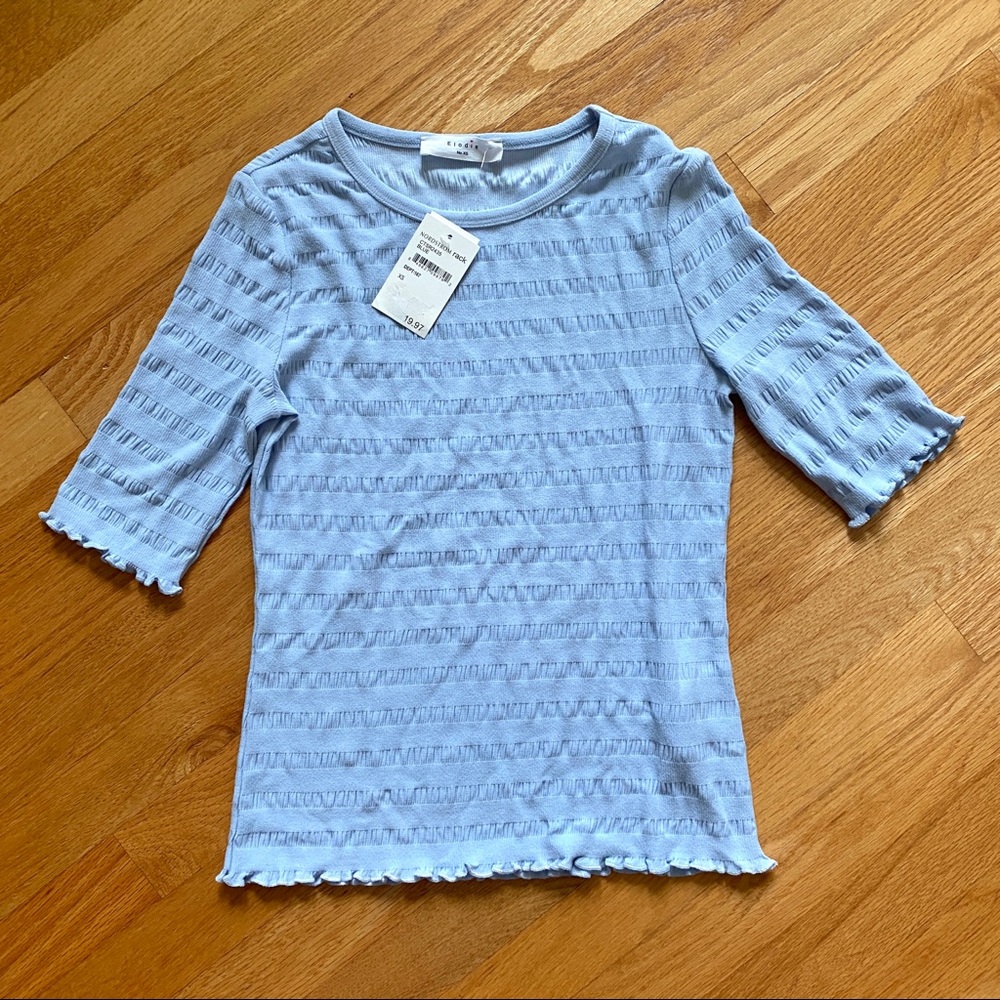 Elodie XS Blue Short Sleeve T Shirt Tee Top NWT